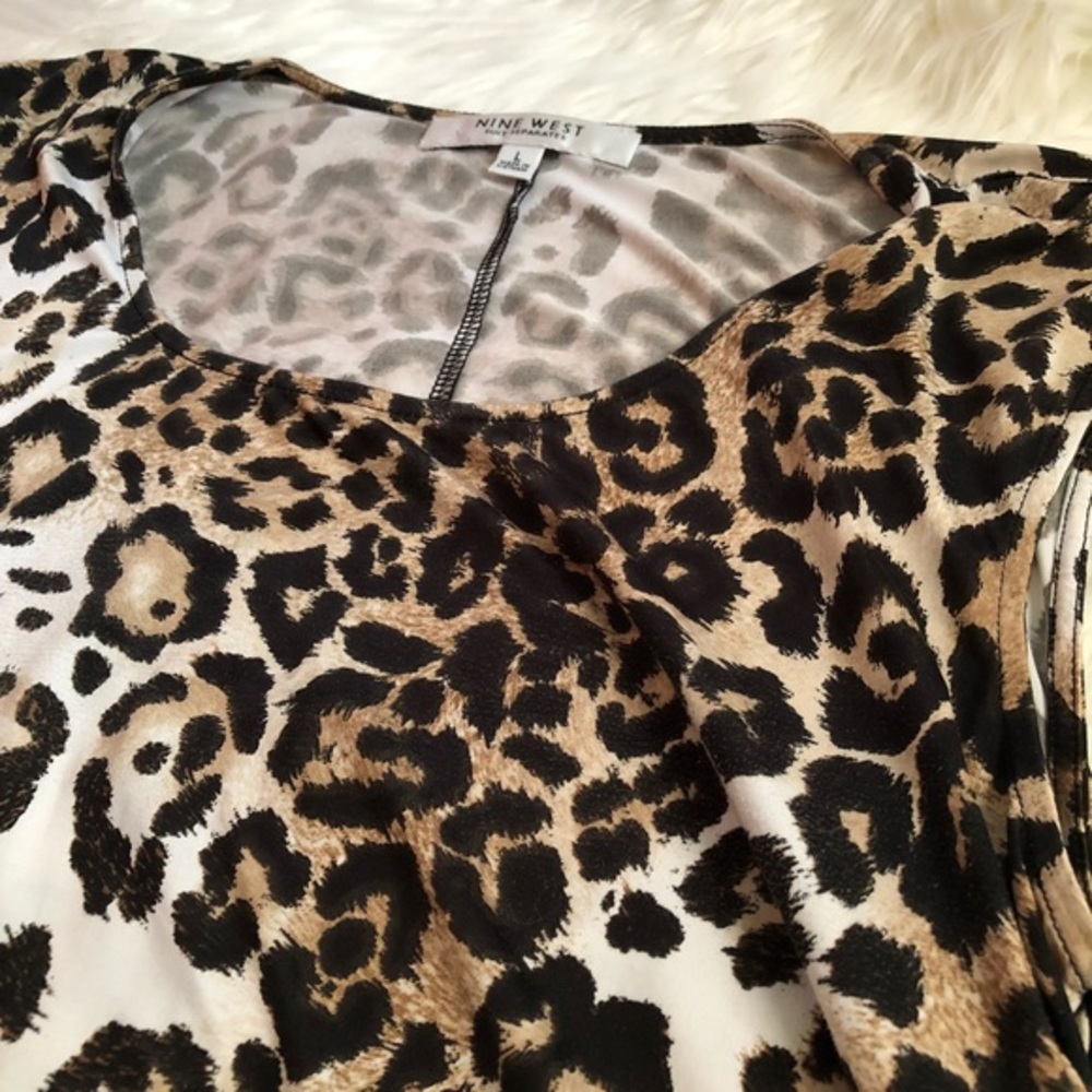 Nine West blouse - leopard print